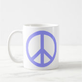 Mug Symbole de paix bleu (Gauche)
