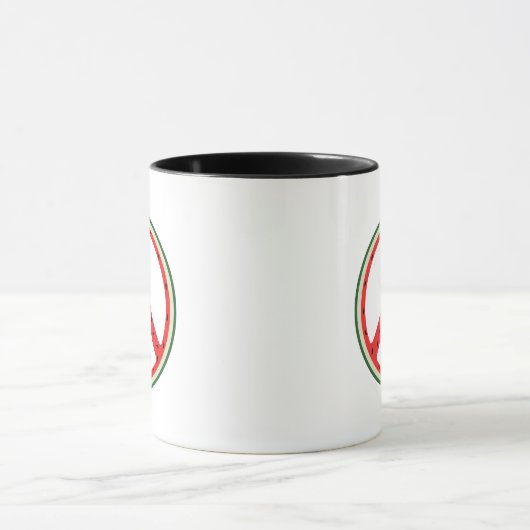 Mug Symbole de paix de la pastèque pour la Palestine (Centre)