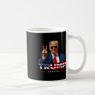 Mug SYMBOLE DE PAIX DE Trump MAIN Drapeau américain Tr