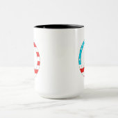 Mug Symbole de paix du drapeau américain (Centre)