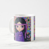Mug Symbole de paix enfant Fleur Fleur d'amour Hippie (Devant gauche)