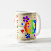 Mug Symbole de Paix Festif (Devant droit)