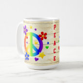 Mug Symbole de Paix Festif (Devant gauche)