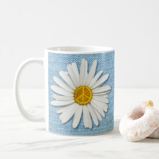 Mug Symbole de paix intérieur Faisy - Pale Denim (Avec donut)