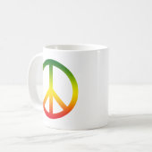Mug Symbole de paix Rasta (Devant gauche)