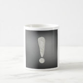 Mug Symbole de point d'exclamation grunge industriel (Centre)