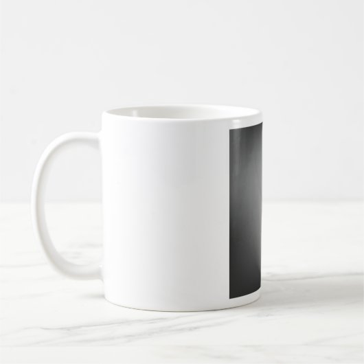 Mug Symbole de point d'exclamation grunge industriel (Gauche)