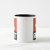 MUG SYMBOLE DE POINTE ÉVITÉ SUR L'OMBRE ROUGE (Centre)