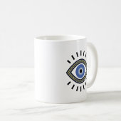 Mug Symbole de protection contre les yeux mal, oeil bl (Devant droit)