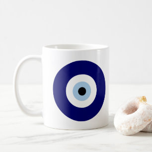 Mug Symbole de protection des yeux bleus personnalisés