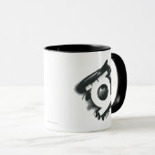 Mug Symbole de pulvérisation de lanterne verte (Devant droit)