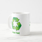 Mug Symbole de recyclage (Devant gauche)