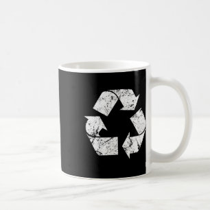 Mug Symbole de recyclage Vintage jour des terres blanc