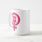 Mug Symbole de résistance des femmes (Devant gauche)