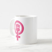 Mug Symbole de résistance des femmes (Devant gauche)
