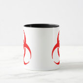 Mug Symbole de risque biologique rouge (Centre)