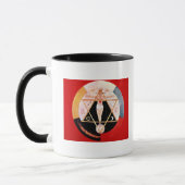 Mug Symbole de Rosicrucian de l'ordre hermétique (Gauche)