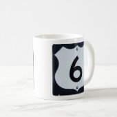 MUG SYMBOLE DE ROUTE US 6 (Devant droit)