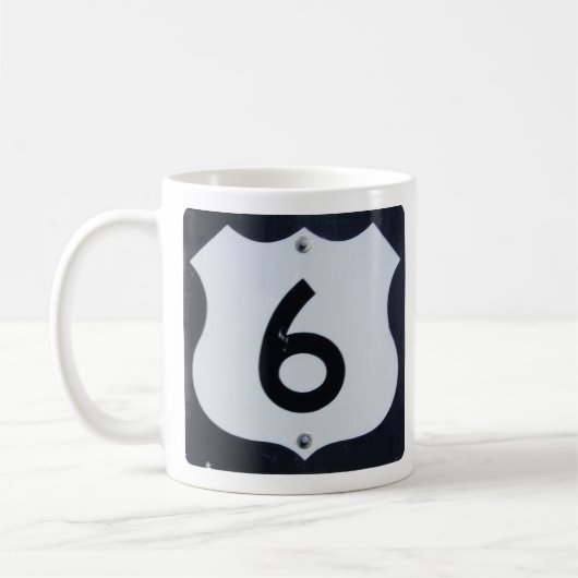 MUG SYMBOLE DE ROUTE US 6 (Gauche)