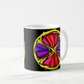 Mug Symbole de Sagittaire de couleur de pierre de gemm (Devant droit)