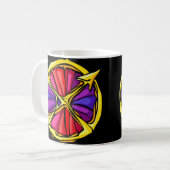 Mug Symbole de Sagittaire de couleur de pierre de gemm (Devant gauche)
