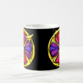 Mug Symbole de Sagittaire de couleur de pierre de gemm (Centre)