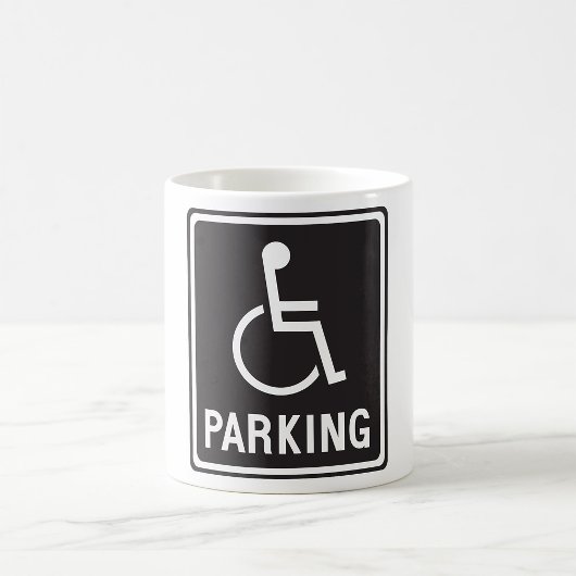 Mug Symbole de stationnement en fauteuil roulant