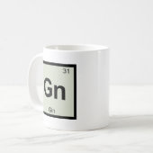 Mug Symbole de table périodique Gn - Gin Chemistry (Devant gauche)