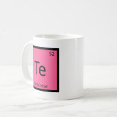 Mug Symbole de Tableau périodique de chimie de chat de (Devant gauche)