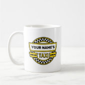Mug Symbole de taxi personnalisé (Gauche)