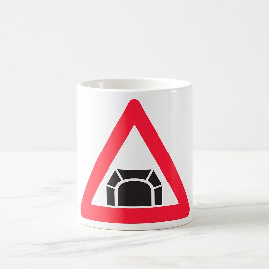 Mug Symbole de trafic du panneau d'avertissement du tu
