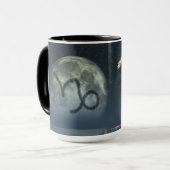 Mug Symbole de zodiaque de Capricorne (Devant gauche)