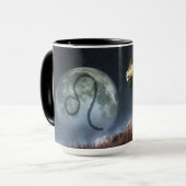 Mug Symbole de zodiaque de Lion (Devant gauche)