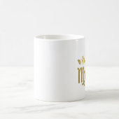 Mug Symbole de zodiaque de Vierge de feuille d'or de (Centre)