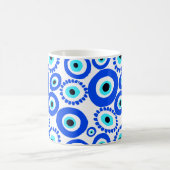 Mug Symbole des yeux grecs Motif bleu et blanc (Centre)