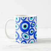 Mug Symbole des yeux grecs Motif bleu et blanc (Gauche)