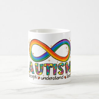 Mug Symbole d'infini de l'autisme Accepter, Comprendre