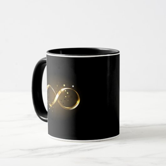 Mug Symbole d'infini doré (Devant gauche)
