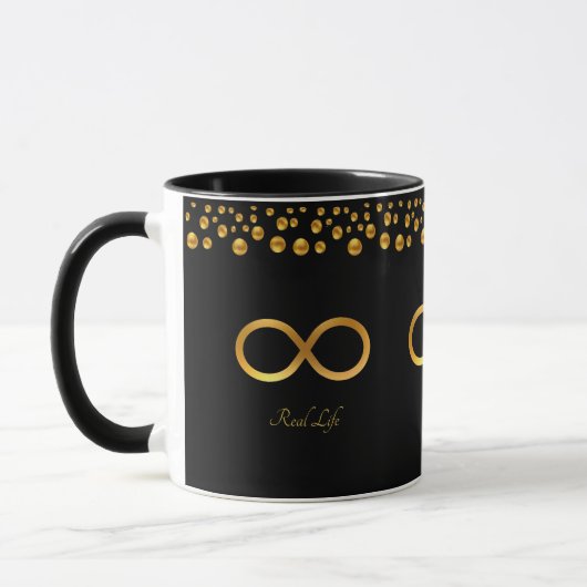 Mug Symbole d'infini doré (Gauche)