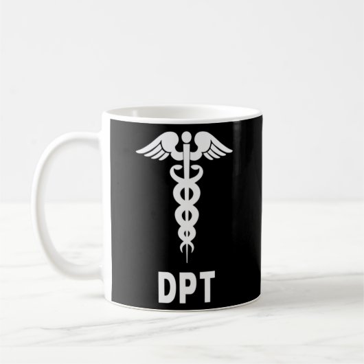 Mug Symbole Docteur En Thérapie Physique Dpt Caduceus (Gauche)