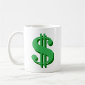 Mug symbole dollar de $ (Gauche)