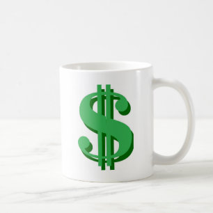 Mug symbole dollar de $