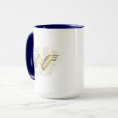 Mug Symbole d'or brossé Wonder Woman (Devant gauche)