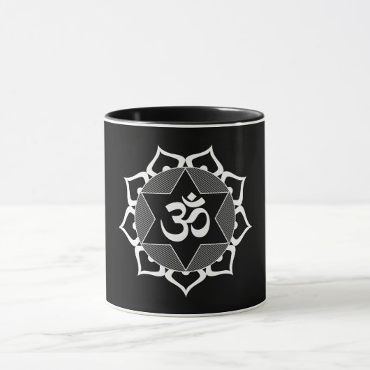 Mug Symbole d'origine blanc Yoga OM (Centre)