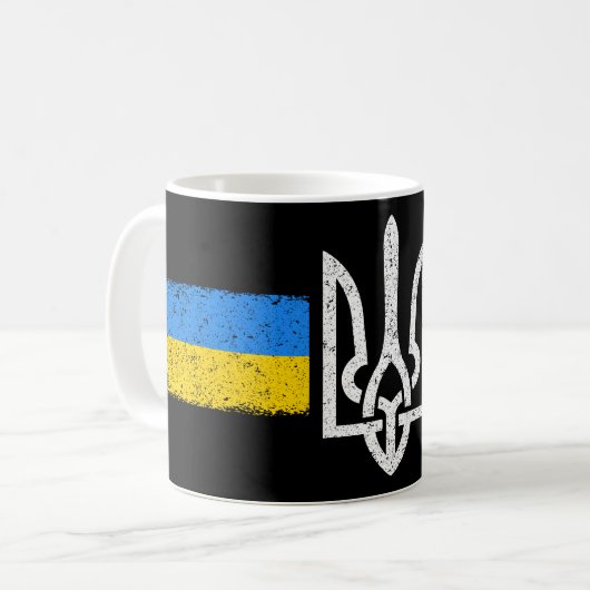 Mug SYMBOLE DU Drapeau Ukraine (Devant gauche)