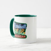 Mug Symbole du maréchal du Michigan Neon Corn (Devant gauche)