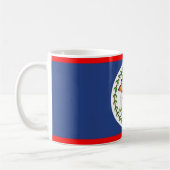 Mug Symbole du pays du pavillon du Belize (Gauche)