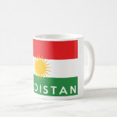 Mug symbole du pays kurdistan nom (Devant droit)