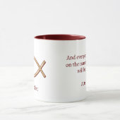 Mug Symbole du poisson de Jésus (Centre)