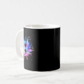 Mug Symbole du sémicolon du coeur graphique (Devant gauche)
